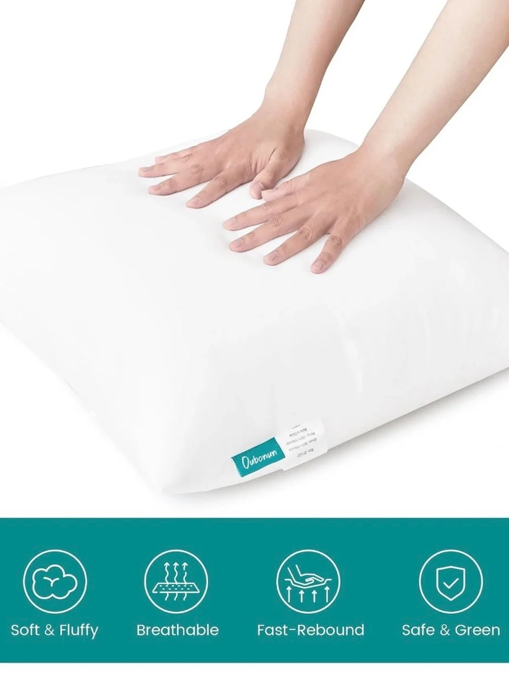 26x26 White Pillow - Soft & Supportive